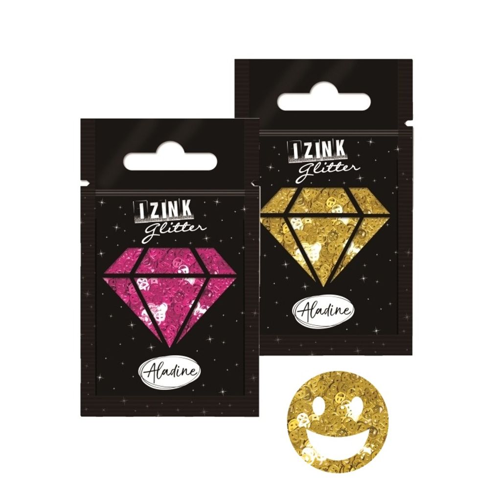 Designer glitter Aladine Izink Glitter Smileys - CHOOSE SHADE