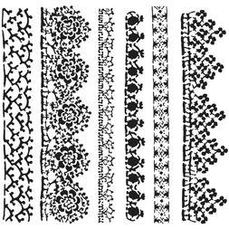 Šablona TCW 6"x6" (15,2x15,2 cm) - Crochet Lace