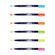 Sada štětcových fixů Tombow Fudenosuke, tvrdý hrot, 6 ks - neonové barvy