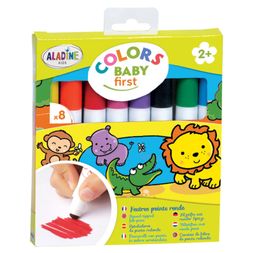 Fixy s kulatým hrotem Aladine Colors Baby First - 8 barev