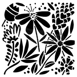 Šablona TCW 12"x12" (30,5x30,5 cm) - Summer Burst