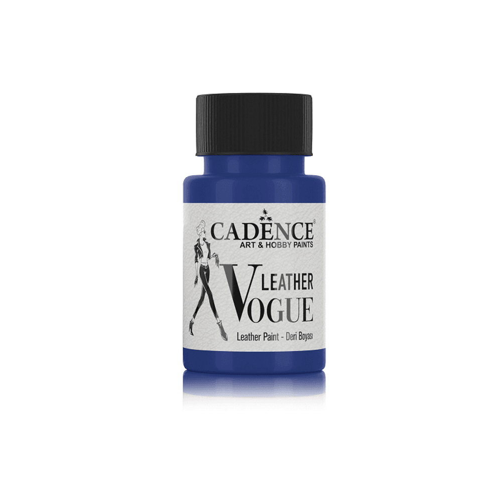 Levně Cadence Barva na kůži Cadence Leather Vogue, 50 ml - VYBERTE ODSTÍN - Barva na kůži Cadence Leather Vogue, 50 ml - blue, modrá