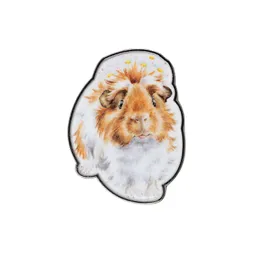 Kovová brož Wrendale Designs "Grinny Pig" - Morče