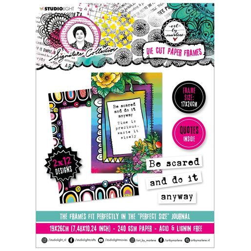 Blok s papírovými výseky Studio Light "Signature Collection", 19x26 cm, 24 l. - Rámečky