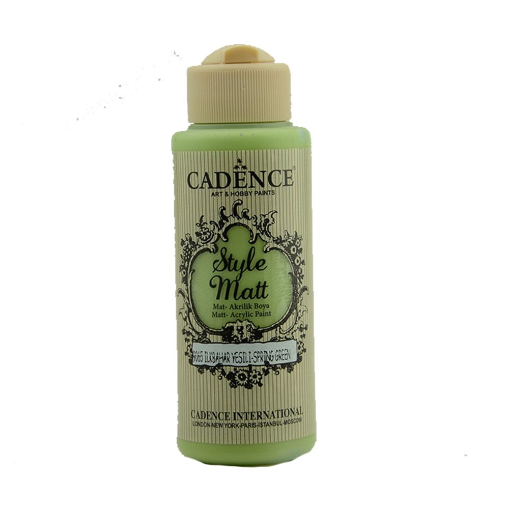 Cadence Matná akrylová barva Cadence Style Matt, 120 ml - VYBERTE ODSTÍN - Matná akrylová barva Cadence Style Matt, 120 ml - spring green, jarní zelná