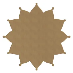 Dřevěný výřez k dekoraci Gomille, 30 cm - Mandala 2
