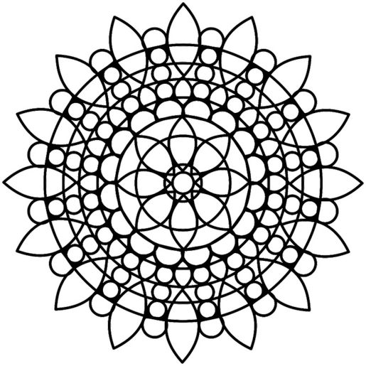 Šablona TCW - Sunflower Mandala - VYBERTE VELIKOST