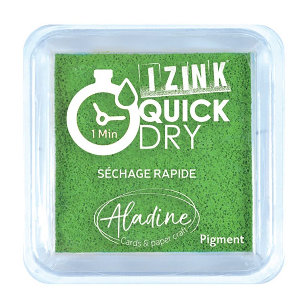 Levně Aladine Razítkovací polštářek Aladine Izink Quick Dry, rychleschnoucí - VYBERTE ODSTÍN - Razítkovací polštářek Aladine Izink Quick Dry - vert, zelený