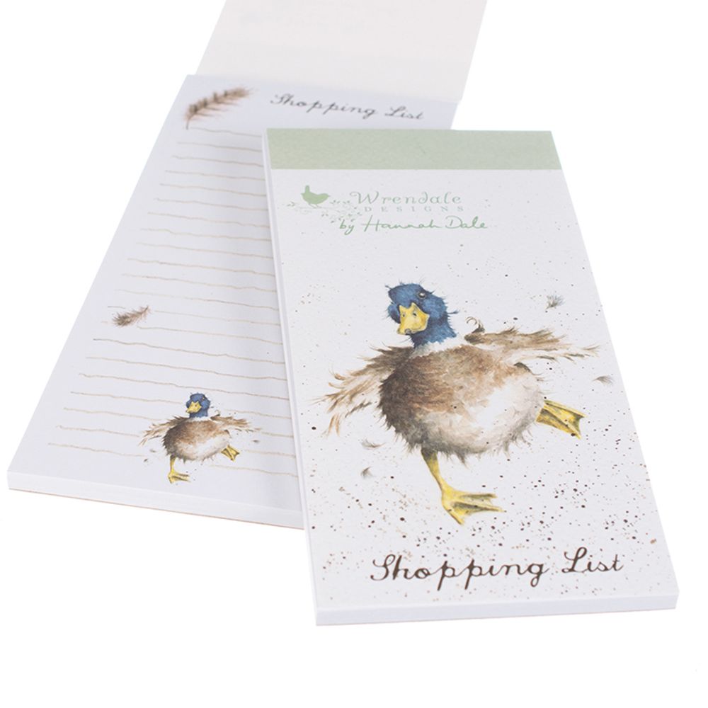 Wrendale Designs Nákupní seznam s magnetem Wrendale Designs "A Waddle and a Quack" - Kachna