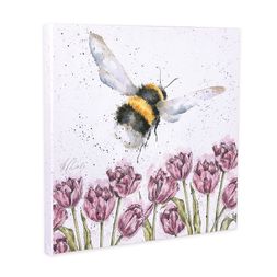 Obraz Wrendale Designs "Flight Of The Bumblebee", 50x50 cm - Čmelák