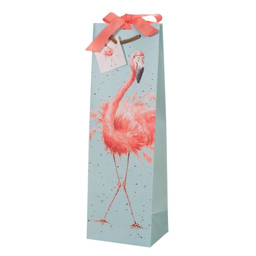 Dárková taška na vínoWrendale Designs "Flamingo" - Plameňák