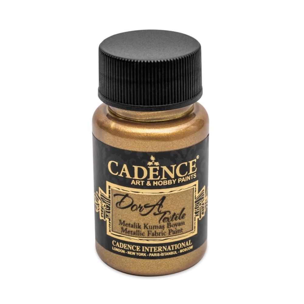Cadence Metalická barva na textil Cadence Dora Textile, 50 ml - VYBERTE ODSTÍN - Metalická barva na textil Cadence Dora Textile, 50 ml - antique gold, antická zlatá