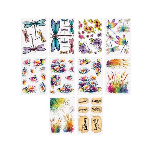 Blok s papírovými výseky Studio Light "Dragonfly Dreams", A6, 20 l.