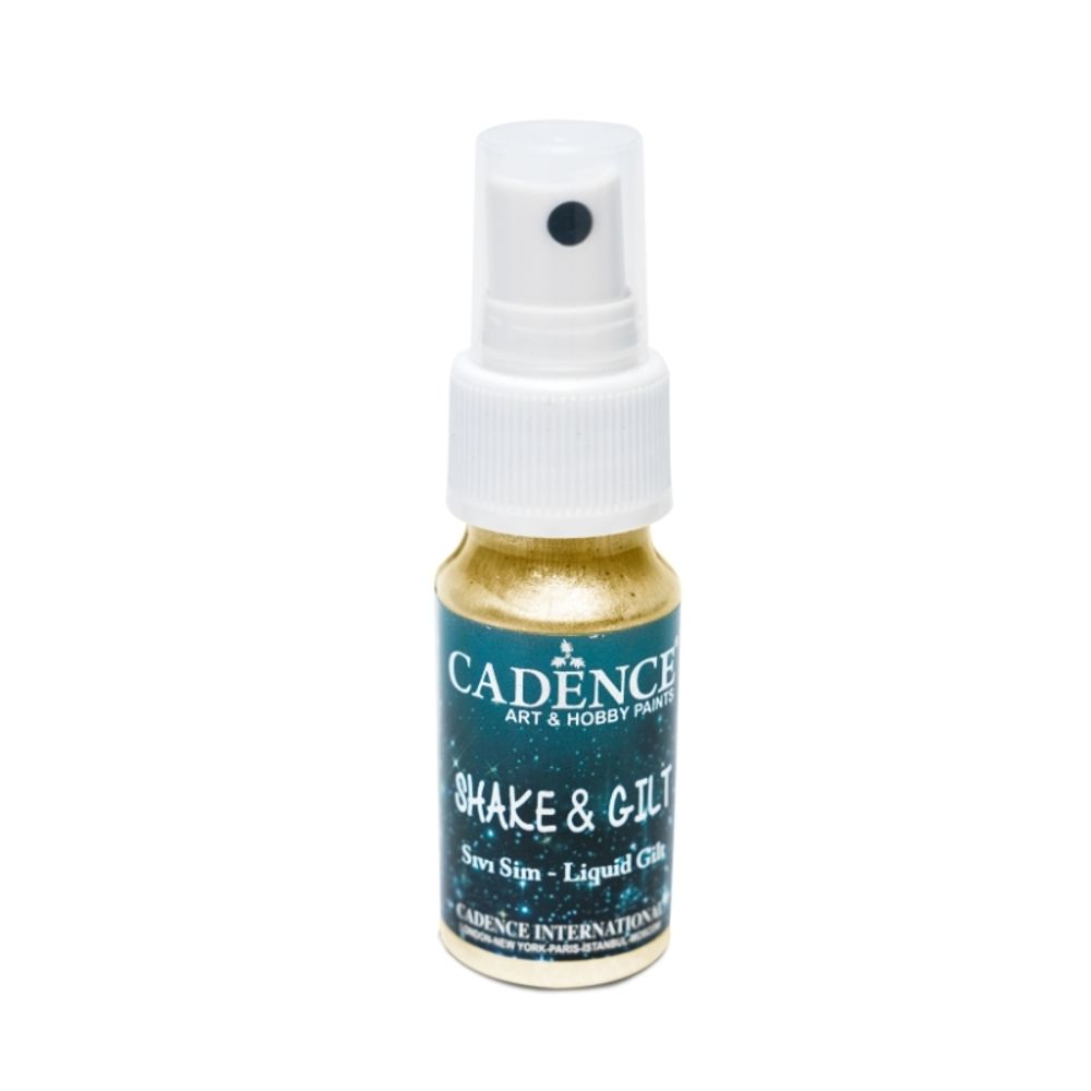 Levně Cadence Metalická třpytivá barva ve spreji Cadence Shake & Gilt, 25 ml - VYBERTE ODSTÍN - Metalická třpytivá barva ve spreji Cadence Shake & Gilt, 25 ml - gold, zlatá