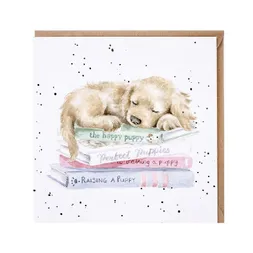 Přání Wrendale Designs "A Pup's Life", 15x15 cm - Štěně