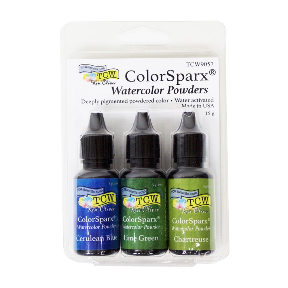 The Crafter´s Workshop Pigmentový prášek TCW Watercolor Powders, 15 g - Poolside, u bazénu