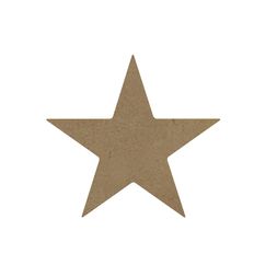 Dřevěný výřez k dekoraci Gomille, 15 cm - Hvězda