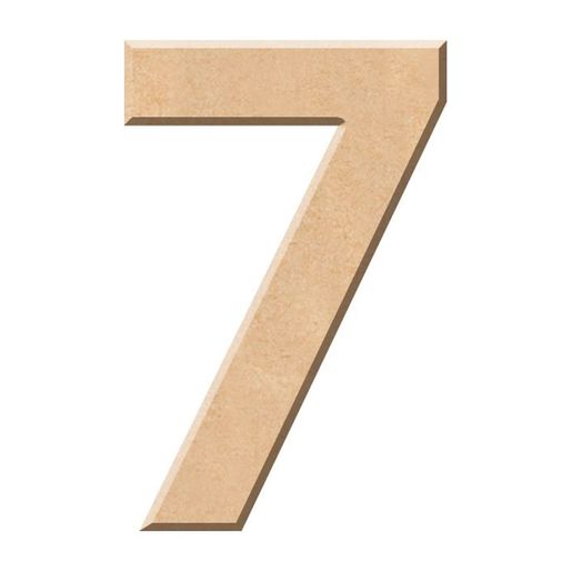 Dřevěná číslice k dekoraci, 5 cm - VYBERTE