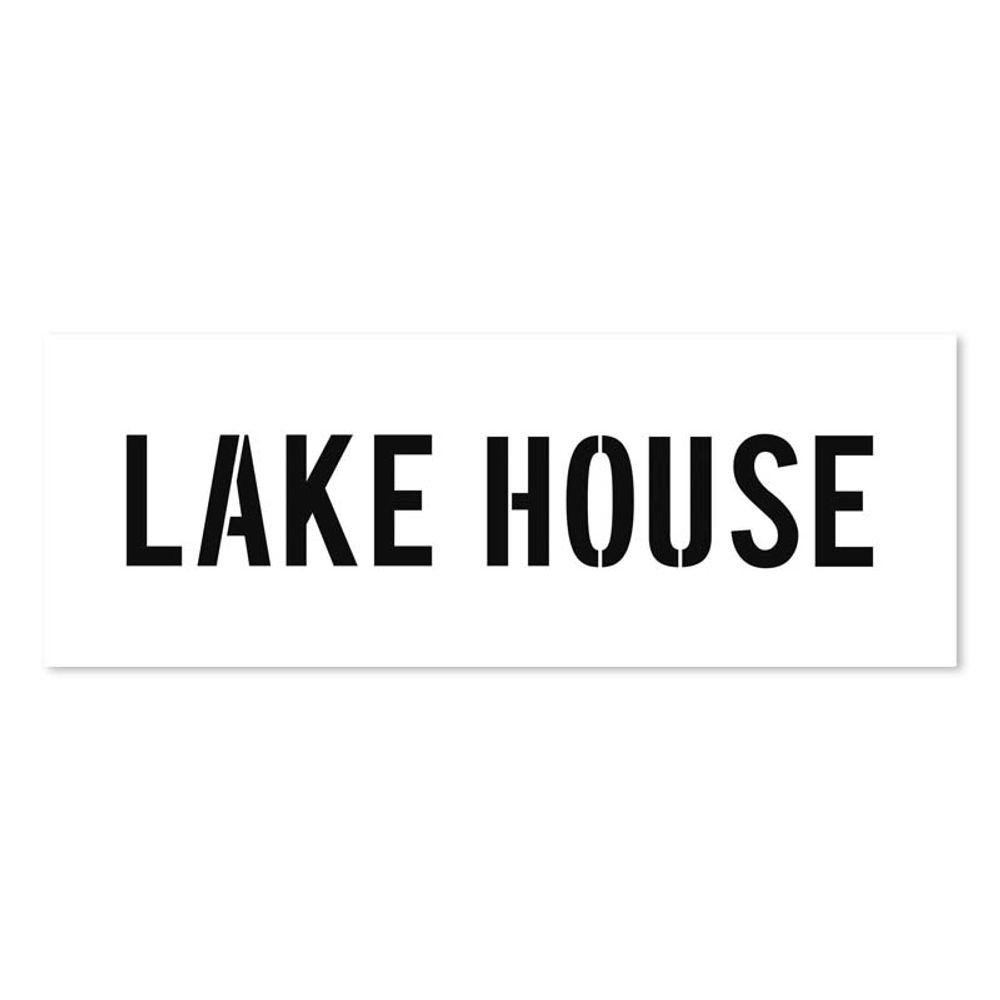 The Crafter´s Workshop Šablona TCW 16,5"x6" (42x15 cm) - Text Lake House