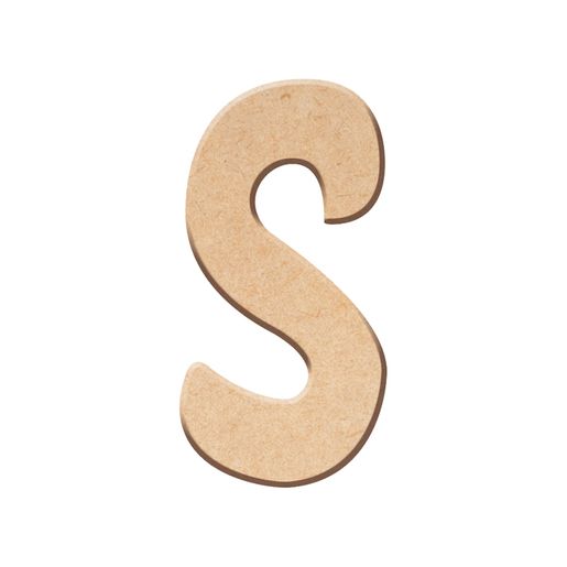*Dřevěné písmeno Aladine k dekoraci, 15 cm - S