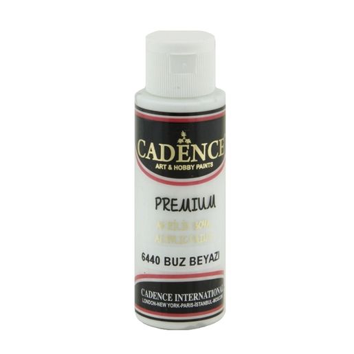 Akrylová barva Cadence Premium, 70 ml - ice white, bílá ledová