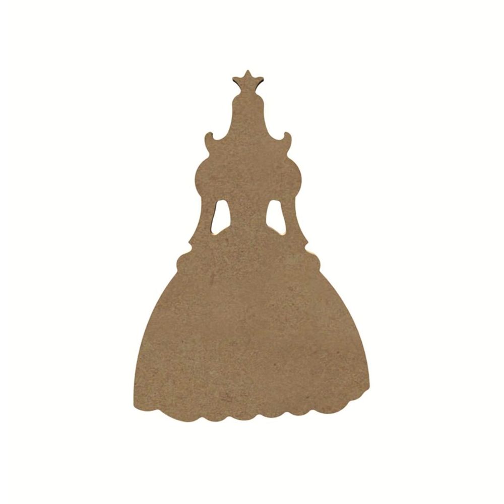 Gomille Dřevěný výřez k dekoraci Gomille, 11x16 cm - Princezna