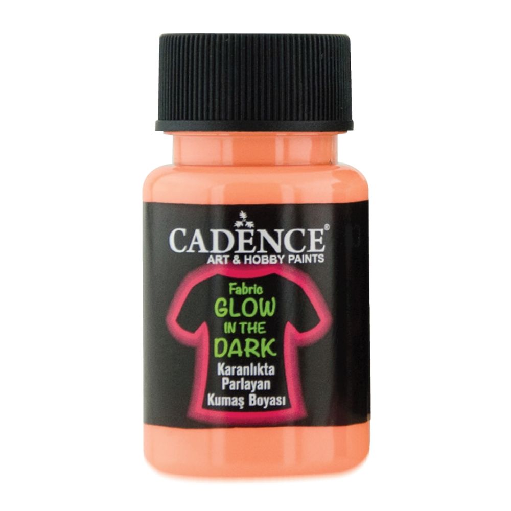Levně Cadence Barva na textil svítící ve tmě Cadence, 50 ml - VYBERTE ODSTÍN - Barva na textil svítící ve tmě Cadence, 50 ml - oranžová