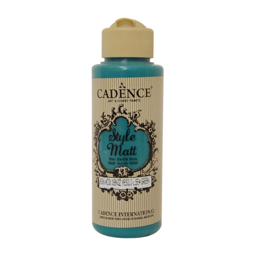 Cadence Matná akrylová barva Cadence Style Matt, 120 ml - VYBERTE ODSTÍN - Matná akrylová barva Cadence Style Matt, 120 ml - light sea green, modrozelená