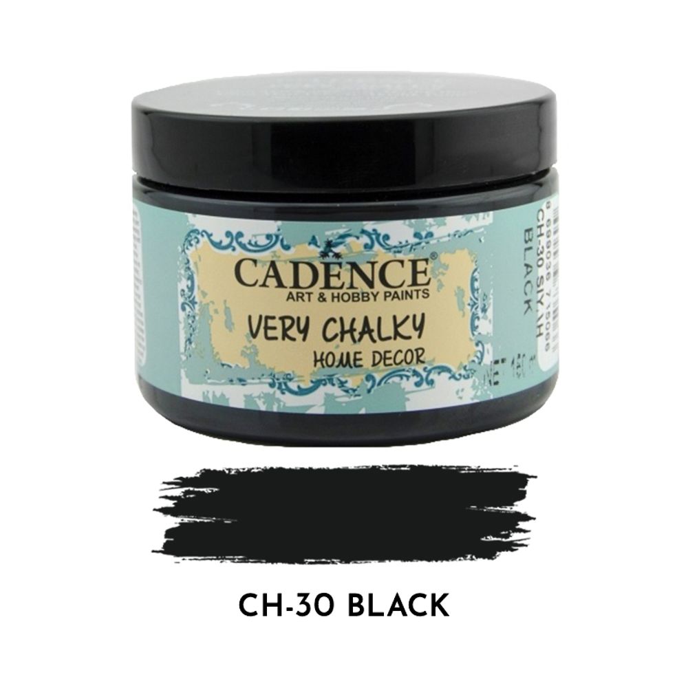 Křídová barva Cadence Very Chalky 150 ml - black černá Aladine