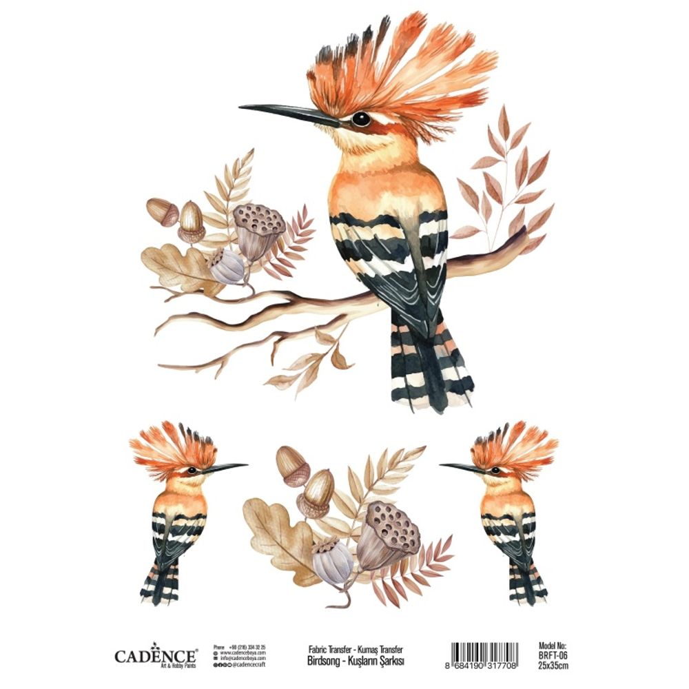 Levně Cadence Transferový obrázek na textil Cadence, 25x35 cm - Dudek