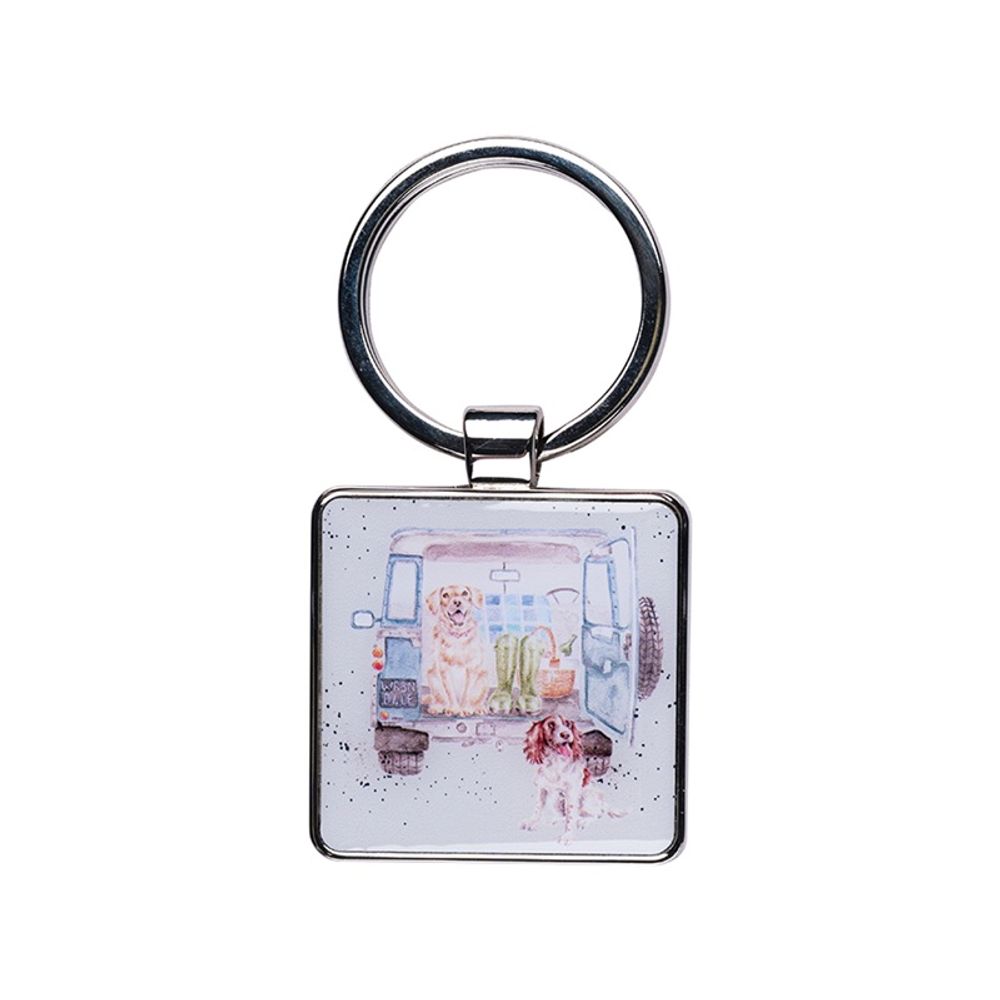 Wrendale Designs Klíčenka Wrendale Designs "Paws for a Picnic" - Psi v autě