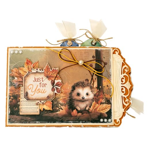 Blok s papírovými výseky Studio Light "Charming Autumn", A5, 20 l. - Líbezný podzim