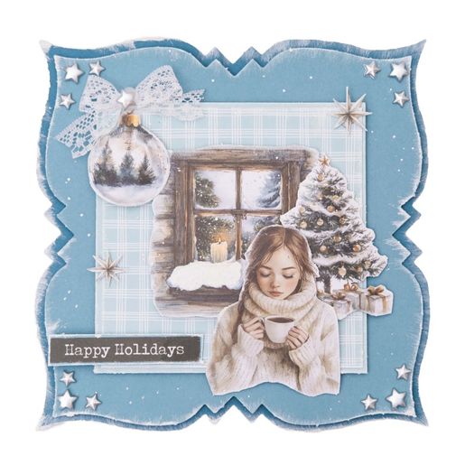 Blok s papírovými výseky Studio Light "Christmas Forest", A5, 20 l. - Vánoční lesík