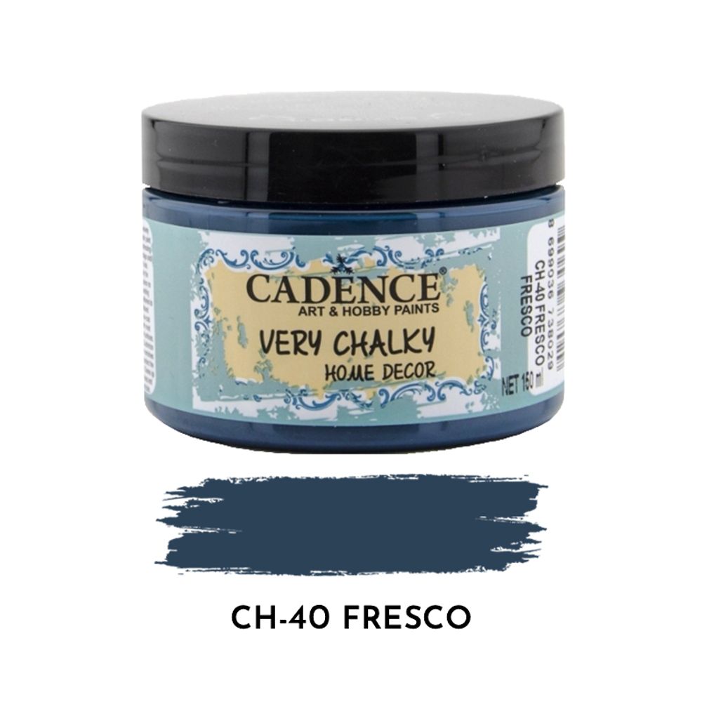 Levně Cadence Křídová barva Cadence Very Chalky, 150 ml - VYBERTE ODSTÍN - Křídová barva Cadence Very Chalky, 150 ml - fresco, pruská modrá