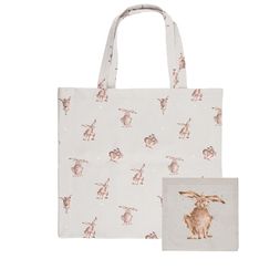 Skládací nákupní taška Wrendale Designs "Hare-Brained" - Zajíc