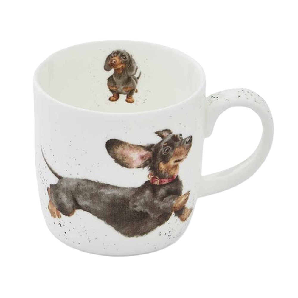 Royal Worcester Porcelánový hrnek Wrendale Designs "That Friday Feeling", 0,31 l - Jezevčík