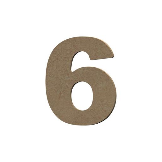 Dřevěný výřez k dekoraci Gomille, 8 cm – číslice – VYBERTE