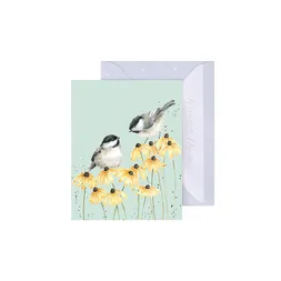 Dárková kartička Wrendale Designs "Chickadees" - Sýkorky