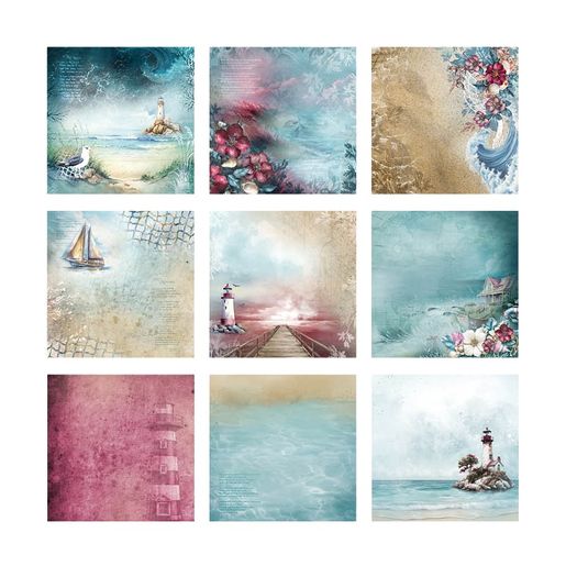 Blok podkladových papírů Studio Light "Tide of Hope", 20,3x20,3 cm, 36 l.