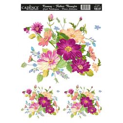 Transferový obrázek na textil Cadence, 25x35 cm - Květiny