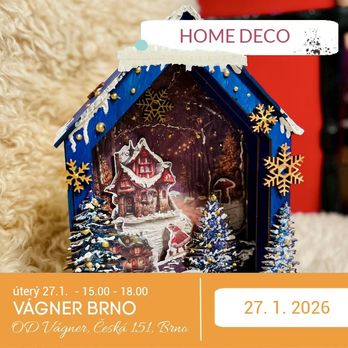 Dioráma – zimní domeček