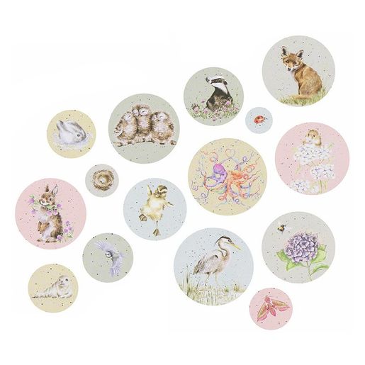 Samolepky Wrendale Designs, 145 ks - Zvířata