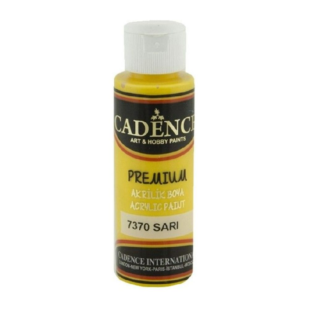 Akrylová barva Cadence Premium 70 ml - yellow sari hořčičná žlutá Aladine