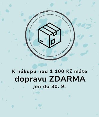 K nákupu nad 1 100 Kč máte dopravu zdarma, jen do 30. 9.