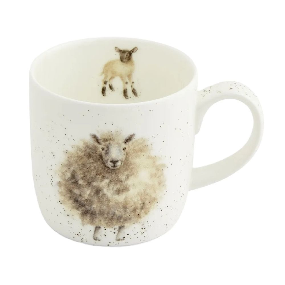 Royal Worcester Porcelánový hrnek Wrendale Designs "Woolly Jumper", 0,31 l - Ovce