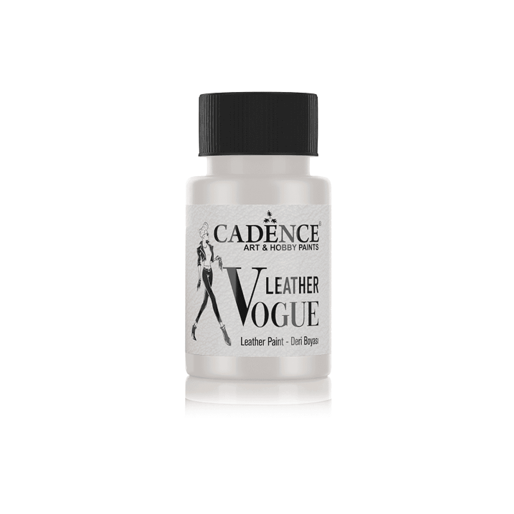 Levně Cadence Barva na kůži Cadence Leather Vogue, 50 ml - VYBERTE ODSTÍN - Metalická barva na kůži Cadence Leather Vogue, 50 ml - pearl, perleťová