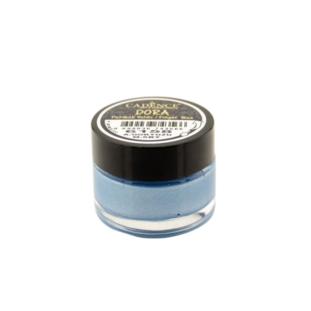 Levně Cadence Metalický patinovací vosk Cadence Dora, 20 ml - VYBERTE ODSTÍN - Metalický patinovací vosk Cadence Dora, 20 ml - modrý, mediterranean sky