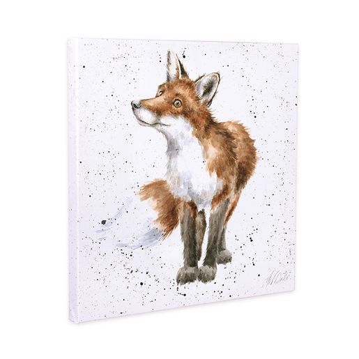 Obraz Wrendale Designs "Bright Eyed and Bushy Tailed 20x20 cm - Liška