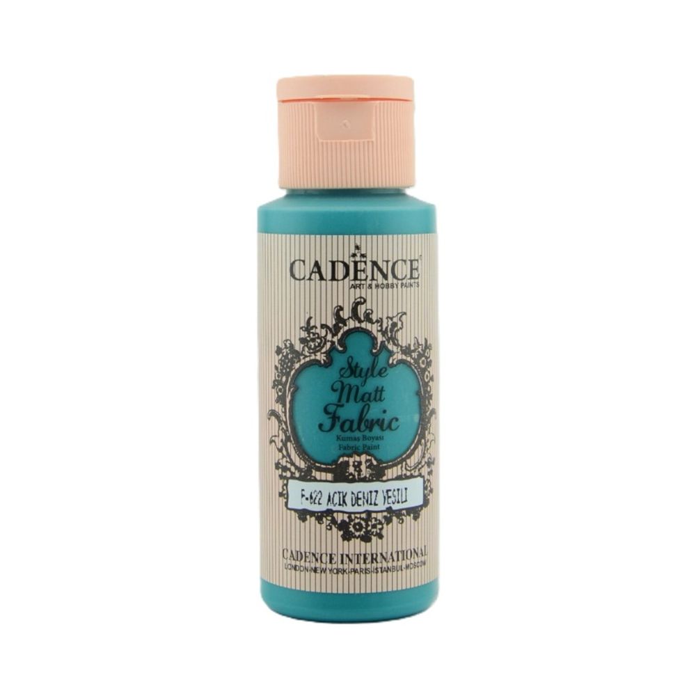 Levně Cadence Barva na textil Cadence Style Matt Fabric, 59 ml - VYBERTE ODSTÍN - Barva na textil Cadence Style Matt Fabric, 59 ml - light sea green, modrozelená