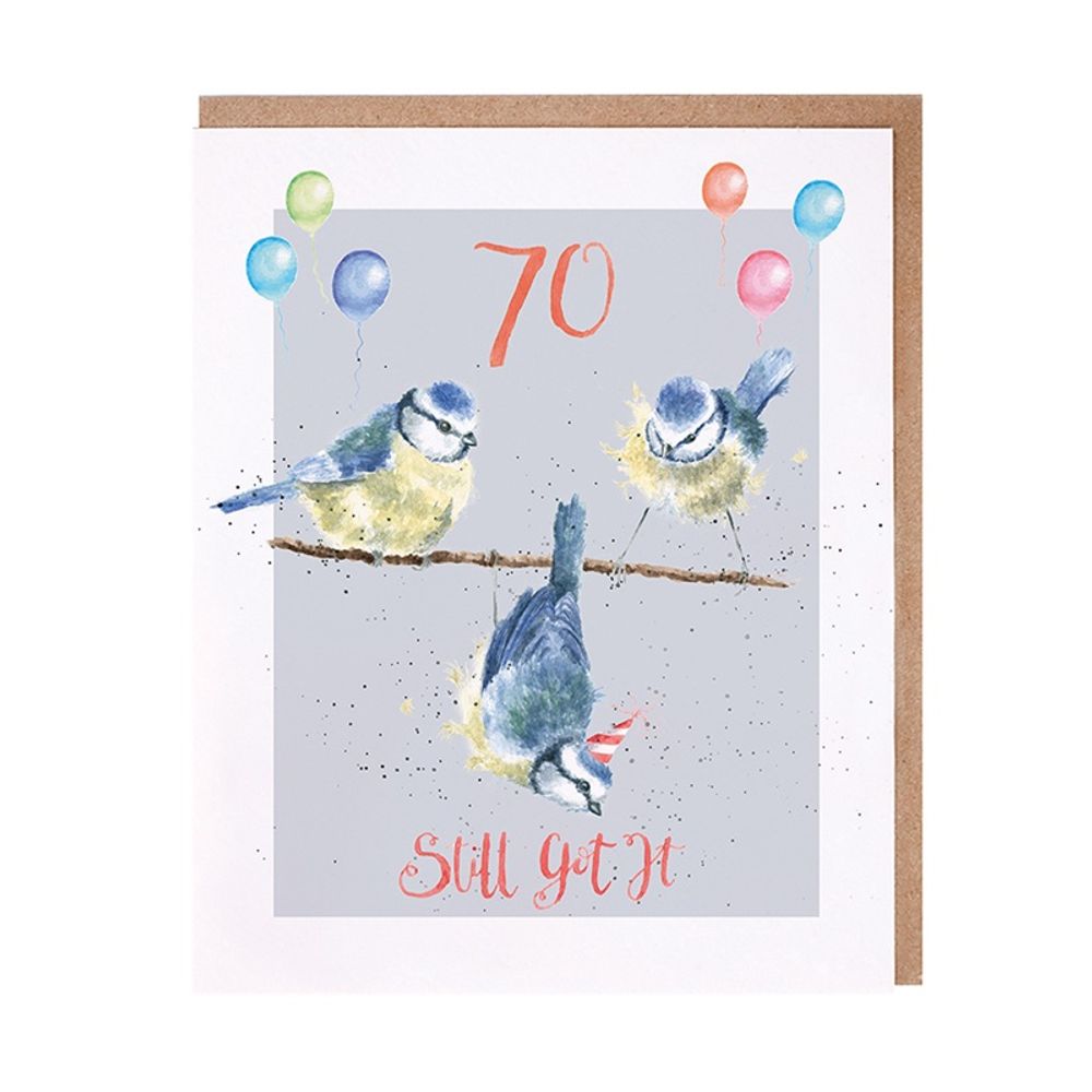 Wrendale Designs Narozeninové přání Wrendale Designs "70 Still Got It" - Sýkorky